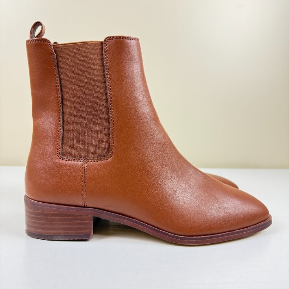 EUC J. Crew Brown Pull On Chelsea Boots - Picture 3 of 11